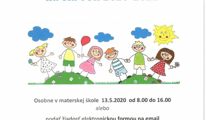 1. fotografia fotogalérie Zápis do MŠ - foto