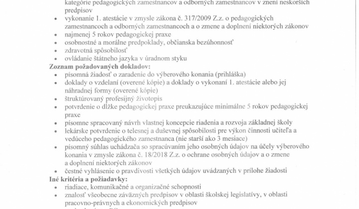 1. fotografia fotogalérie Výberové konanie na riaditeľa MŠ v Lukavici - foto