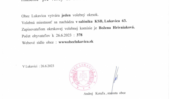 1. fotografia fotogalérie Voľby do NR SR 2023 - foto