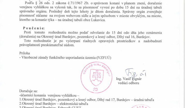 2. fotografia fotogalérie Rozhodnutie JPÚ - foto